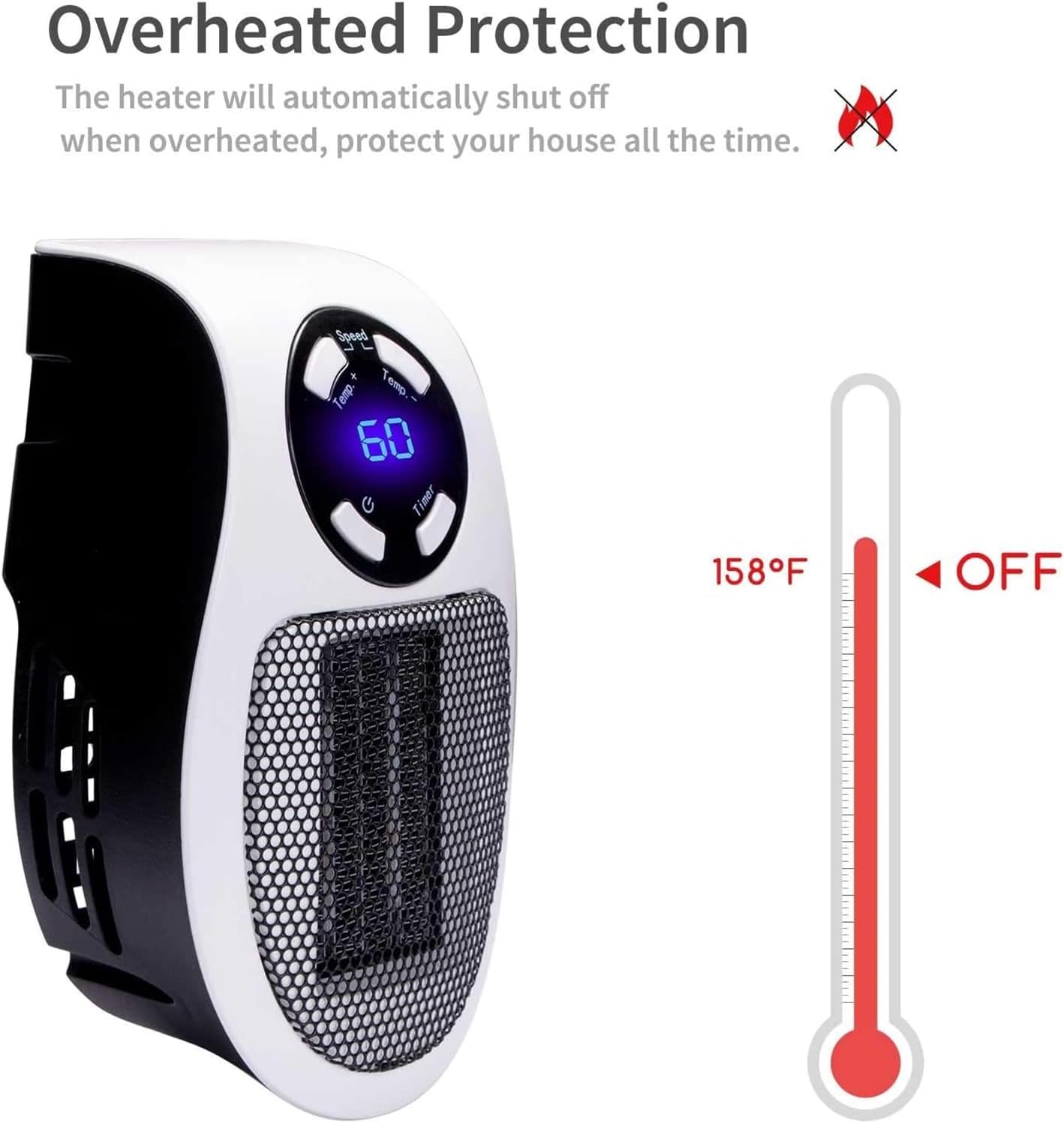 Draagbare elektrische ruimteverwarmer