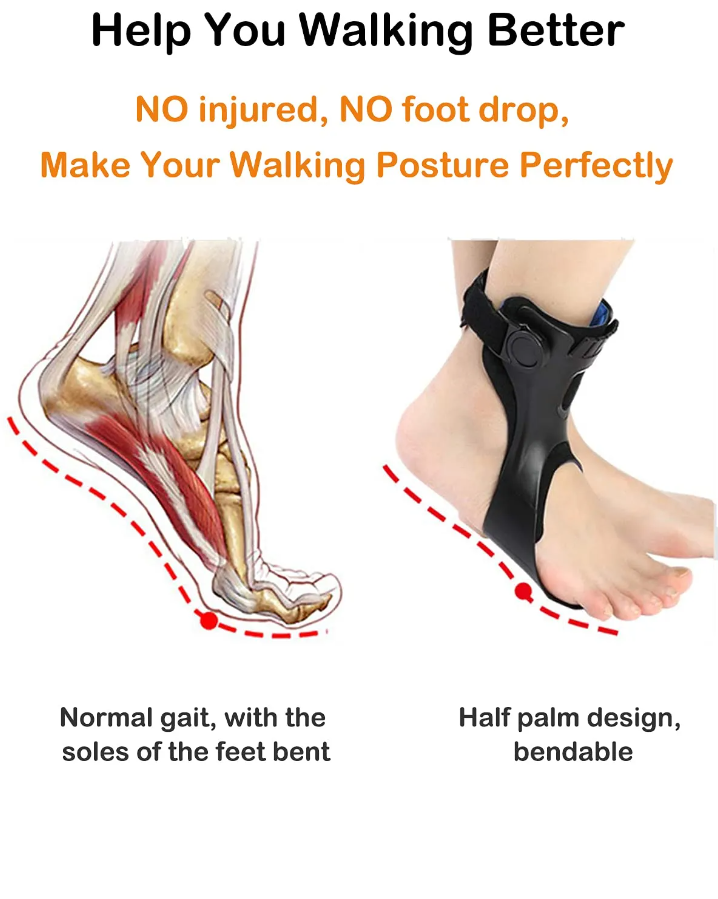 Drop Foot Brace Afo Spalk, Enkel Voet Orthese Ondersteuning