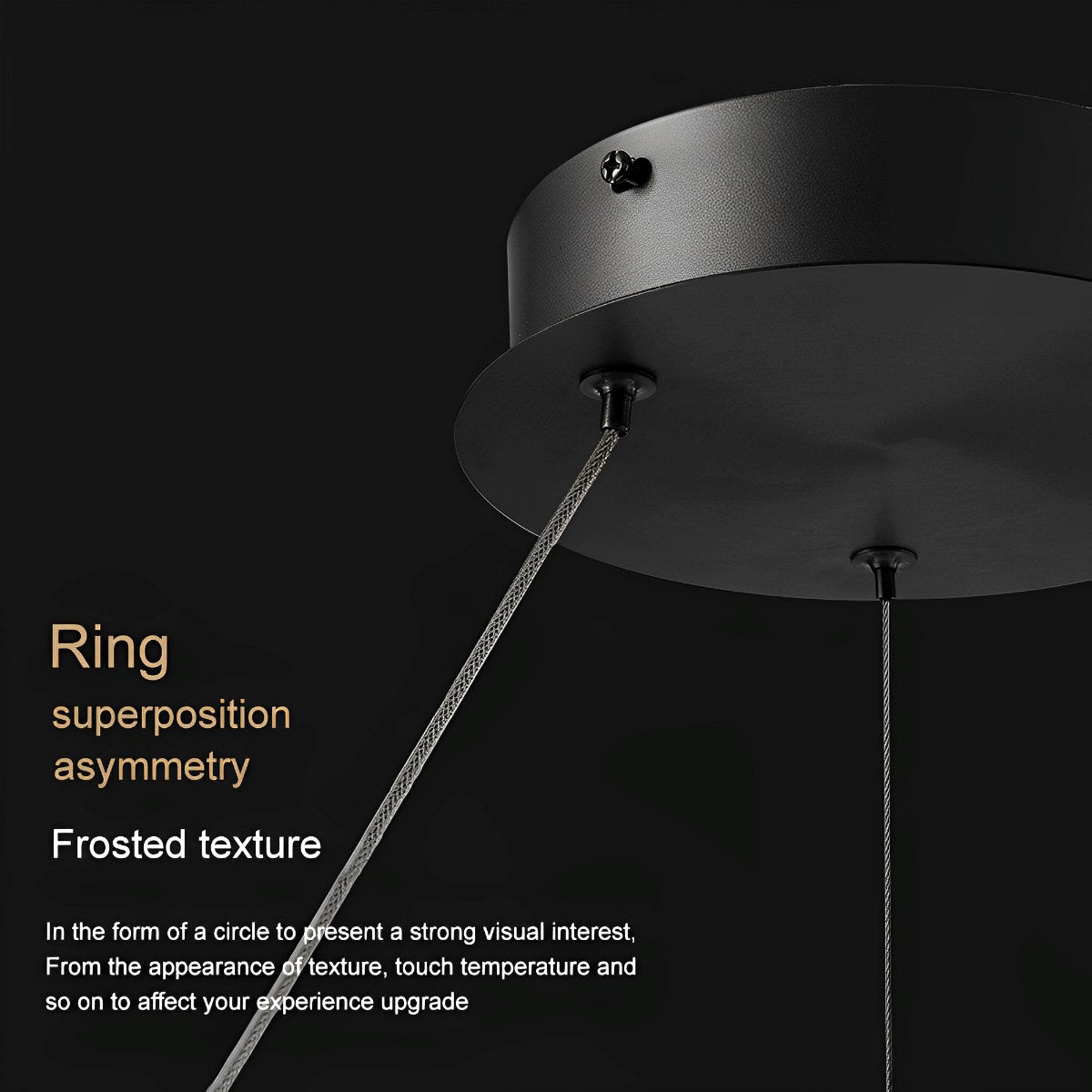 Moderne minimalistische watergolf ronde hanglamp