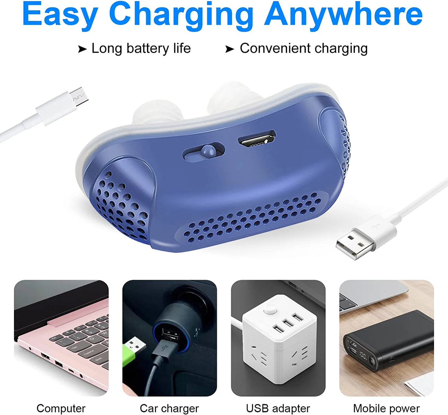 Micro CPAP Slaapapneu Machine Voor Reizen & Anti Snurken - CPAP Alternatief