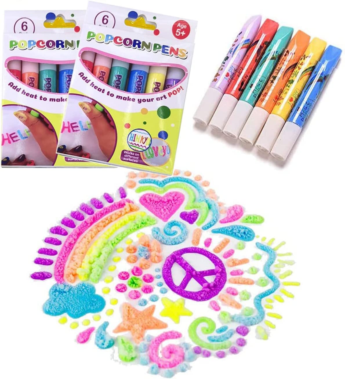 Magischer Blasenstift - Spaßige 3D-Kunst - Popcorn-Stift