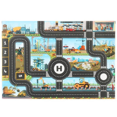 City Car Play Mat with Cars Educational Toys 3 Years Old