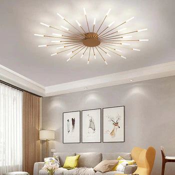 Opbouw plafondlamp Vuurwerk | Woonkamer/Slaapkamer