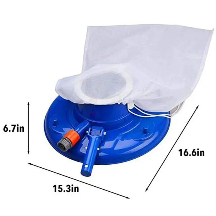 Zwembad Bladzuiger, Grote Zwembad Bladsnijder voor Inbouw- en Bovengrondse Zwembaden (Blauw)