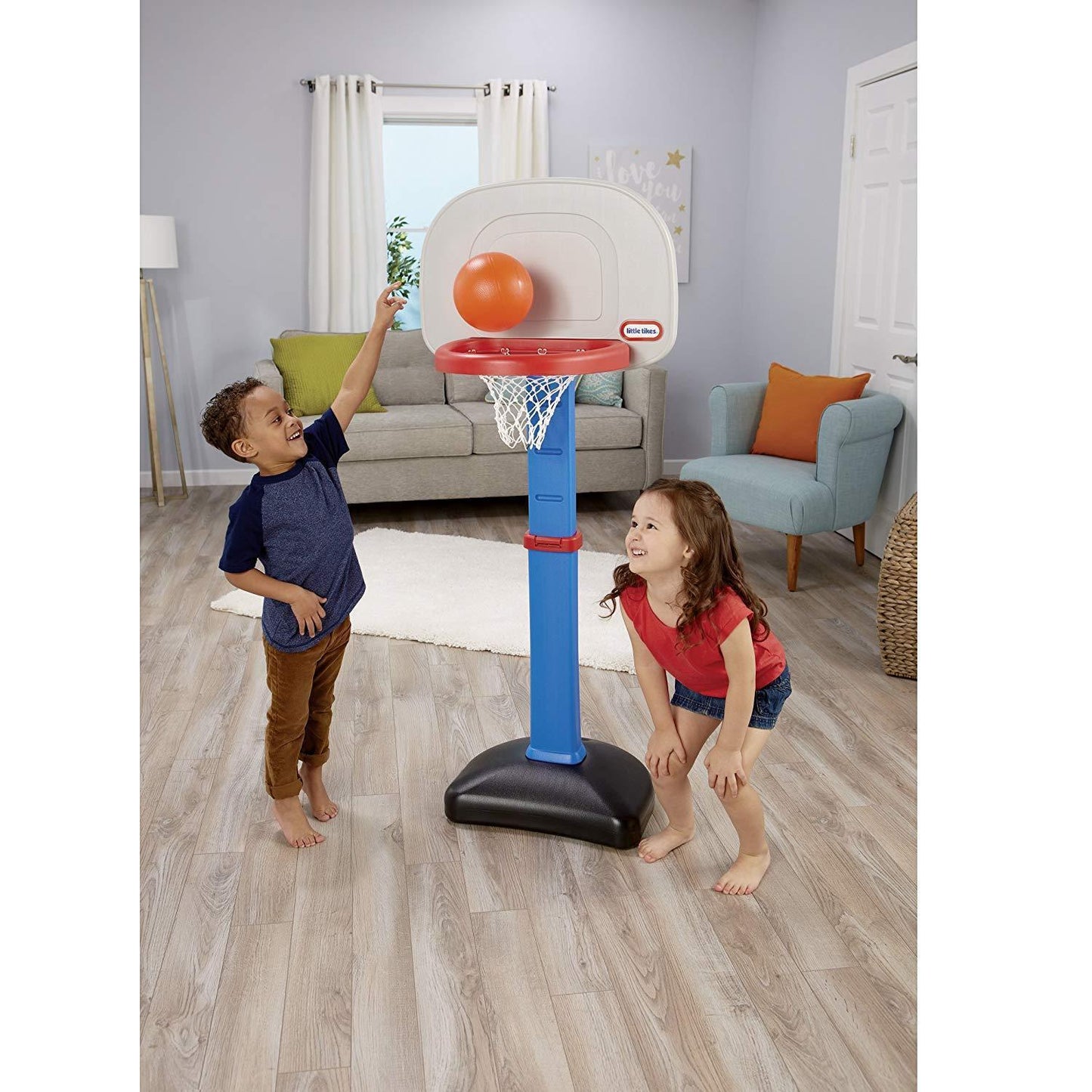 Basketball Set Kids Hoop Goal Oversized Toddler Sport Toy