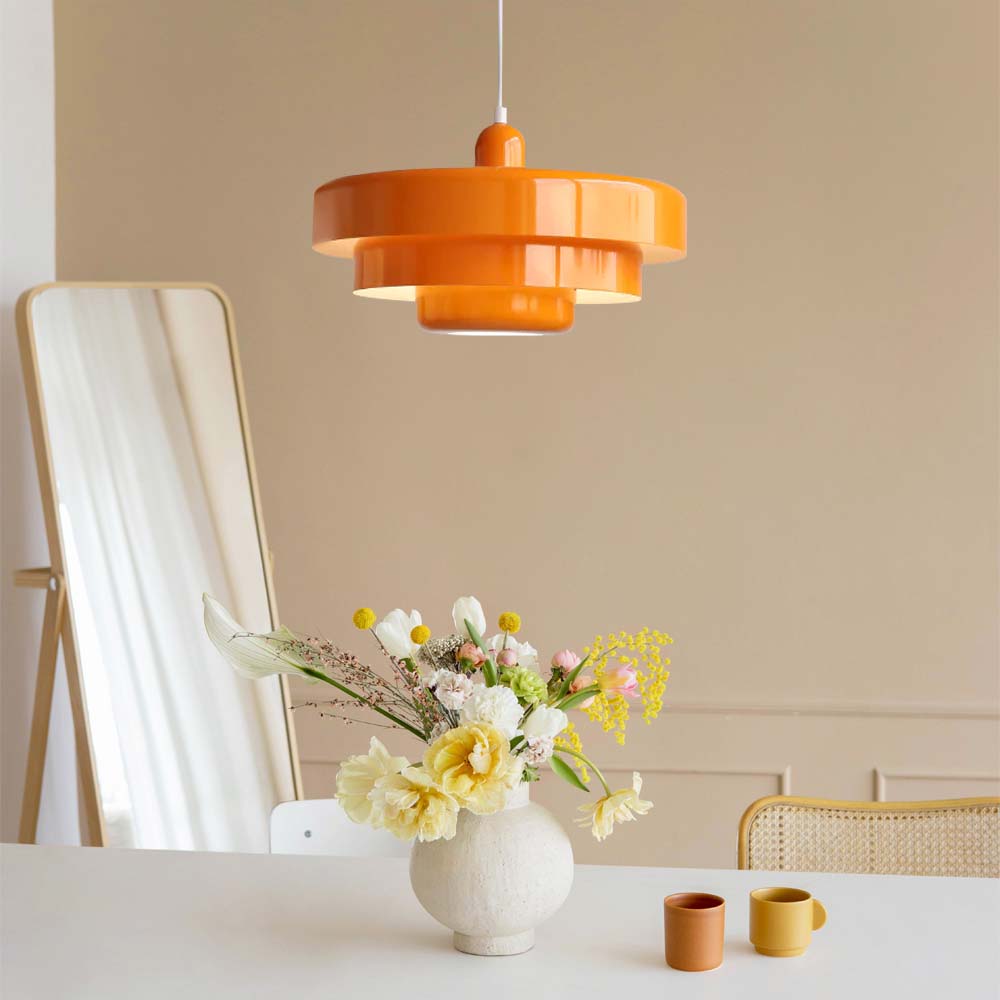 Middeleeuwse ijzeren retro enkele kop Bauhaus hanglamp