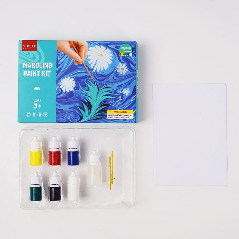 Art Water Marbling Schilderset – Maak Prachtige Kunstwerken met Gemarmerde Patronen voor Alle Leeftijden
