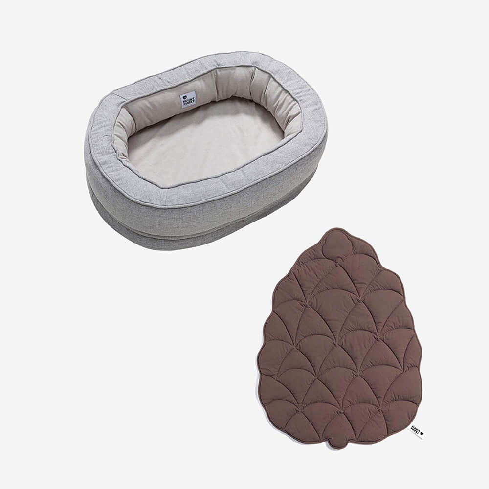 Hondendeken in Bladvorm met Donut Hondenbed Luxe Hondengeschenken