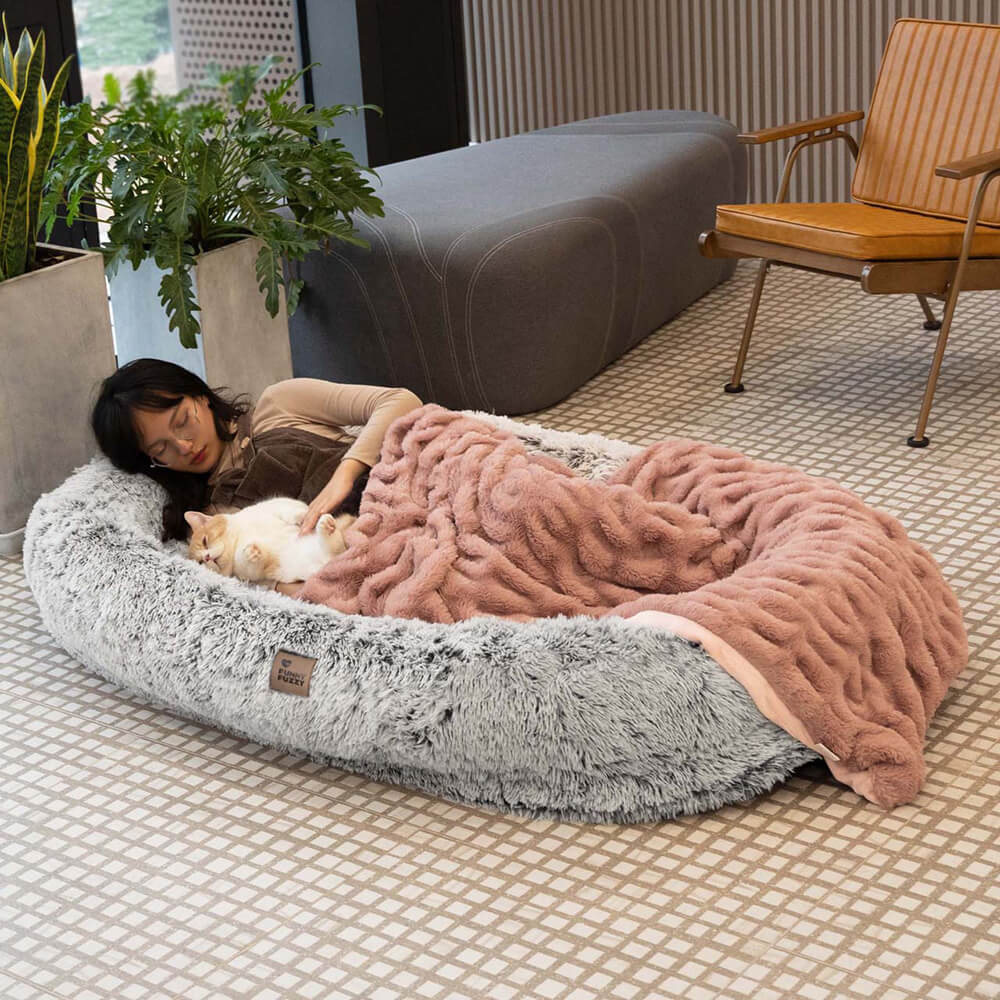 Luxe Super Groot Dieper Slapen Ovaal Bed Mens Hond Bed