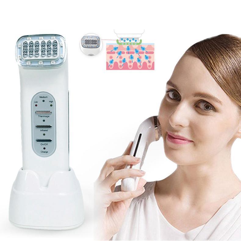 Draagbaar Mini Infrarood Thermage RF Huidverstrakkingsapparaat | Gezichtscontourering