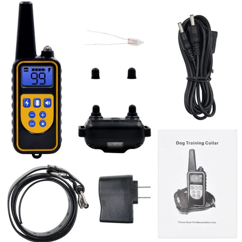 Hondenhalsband Elektrische Honden Trainingshalsband Oplaadbare LCD Display voor Alle Maat Huisdier Trainingshalsband