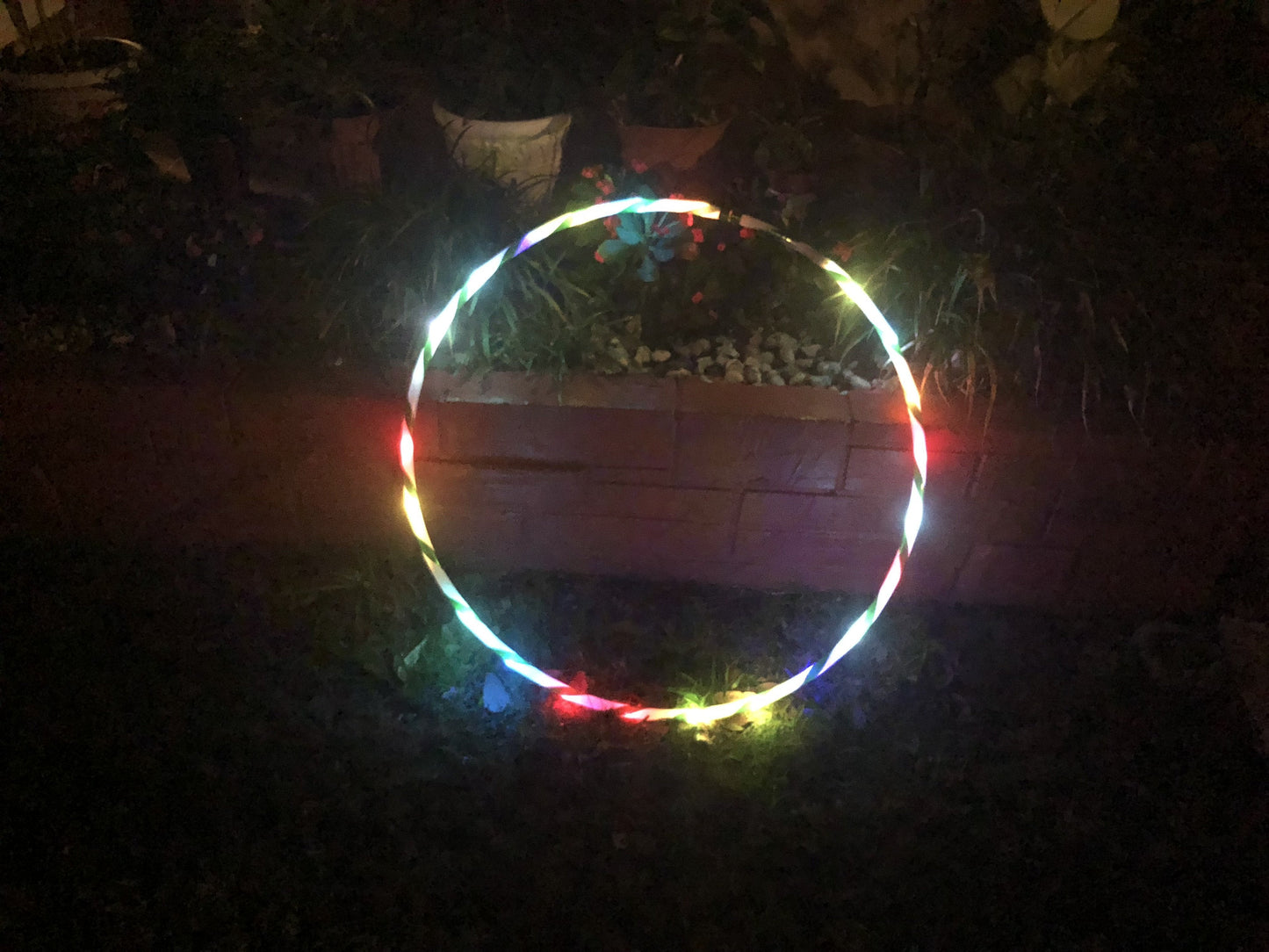 35''tot 24" 24 tot 10-LED lichten gloeien in het donker hula hoop
