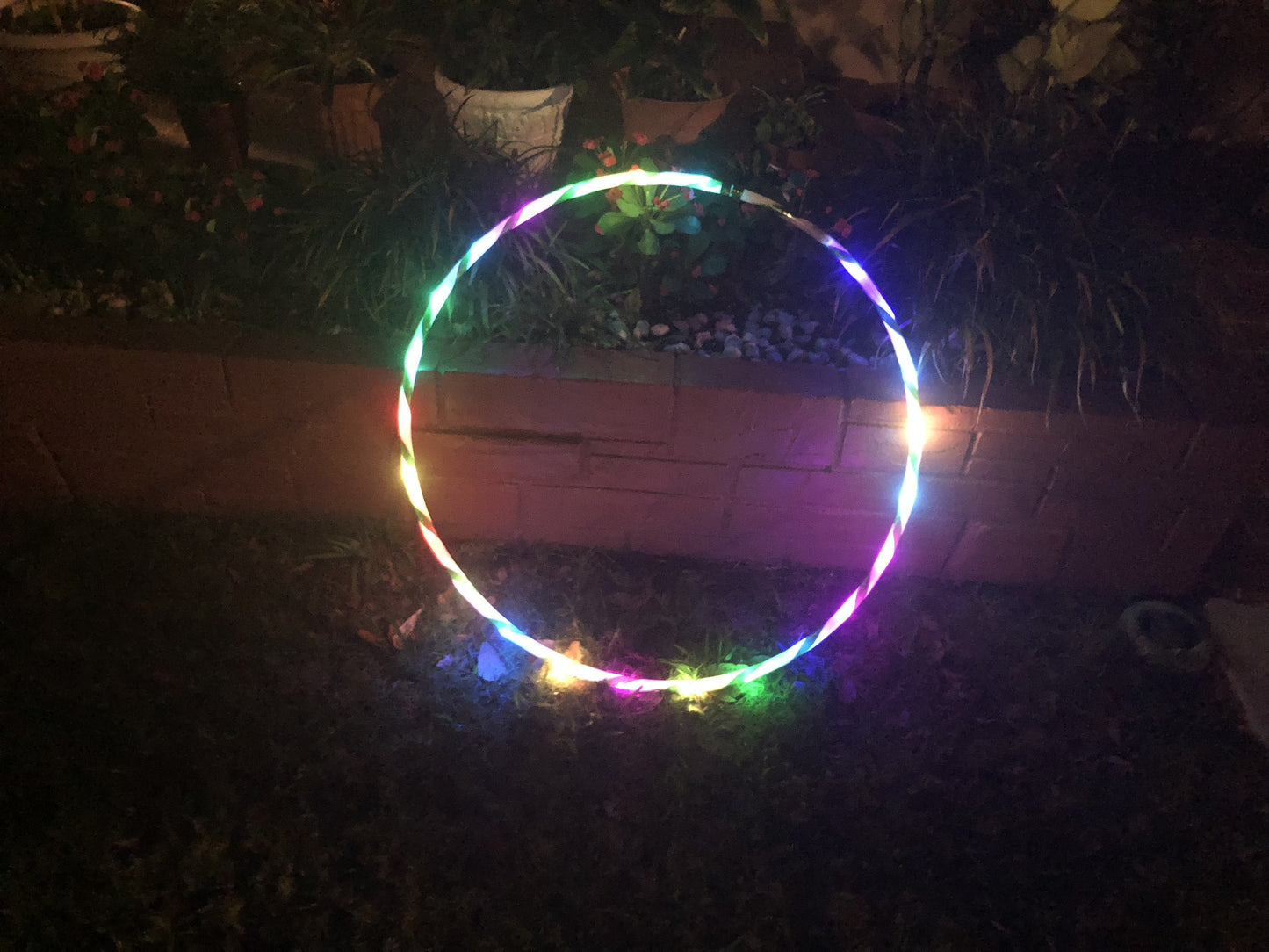 35''tot 24" 24 tot 10-LED lichten gloeien in het donker hula hoop