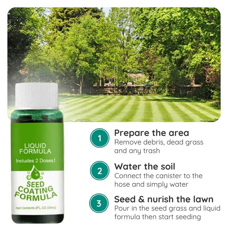 Vloeibare gazonzaad spray