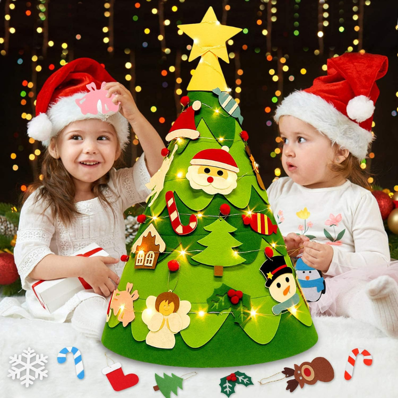 Interactieve kerstboom voor pasgeborenen en peuters