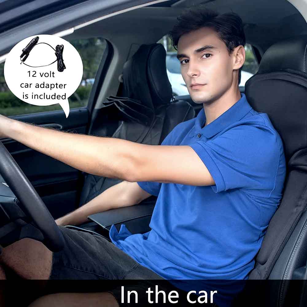8 Modus Massage Stoel Pad Met Verwarmd Rug Nek Kussen Voor Auto & Thuis