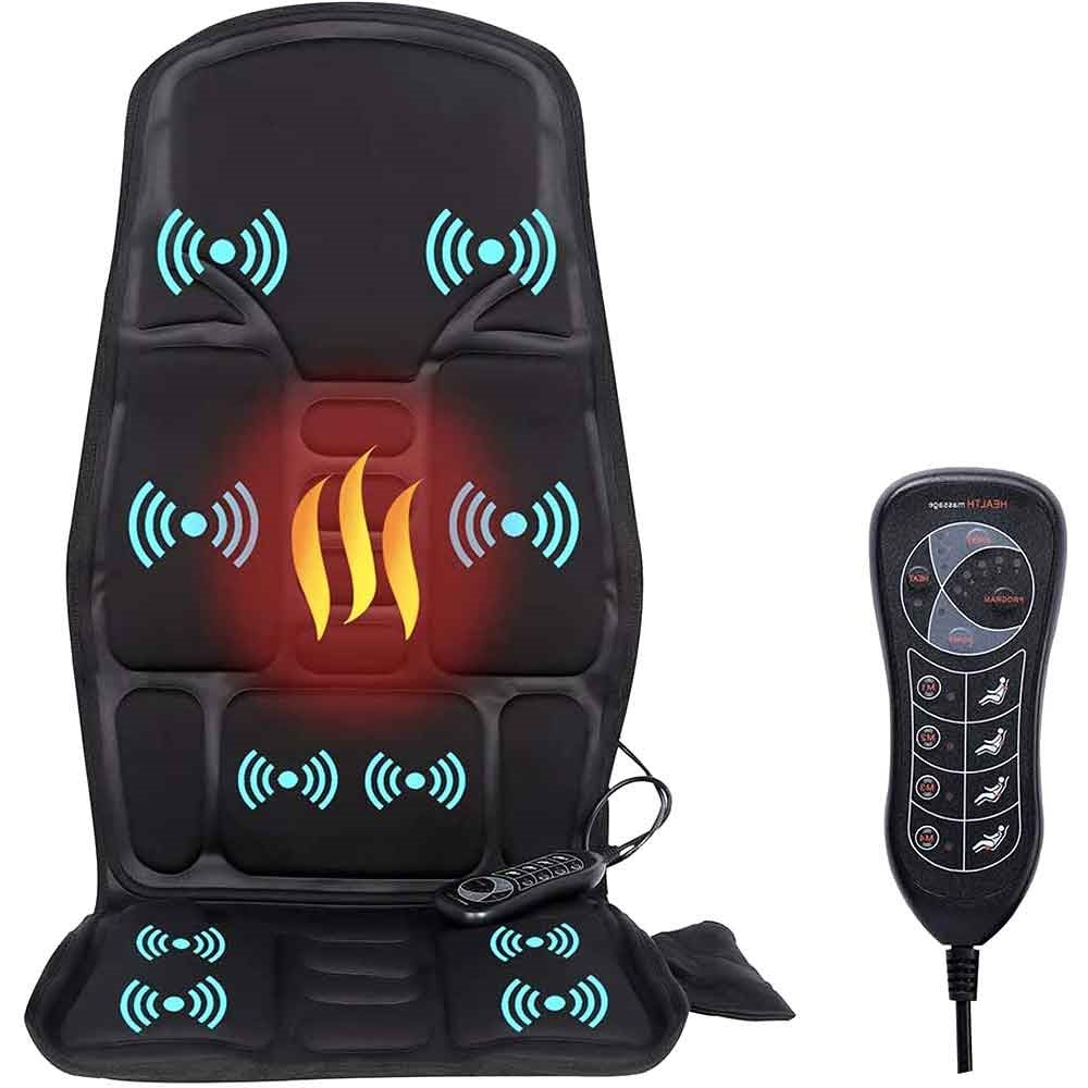 8 Modus Massage Stoel Pad Met Verwarmd Rug Nek Kussen Voor Auto & Thuis