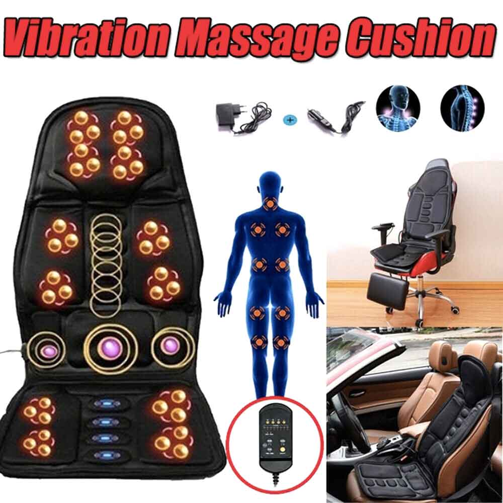8 Modus Massage Stoel Pad Met Verwarmd Rug Nek Kussen Voor Auto & Thuis