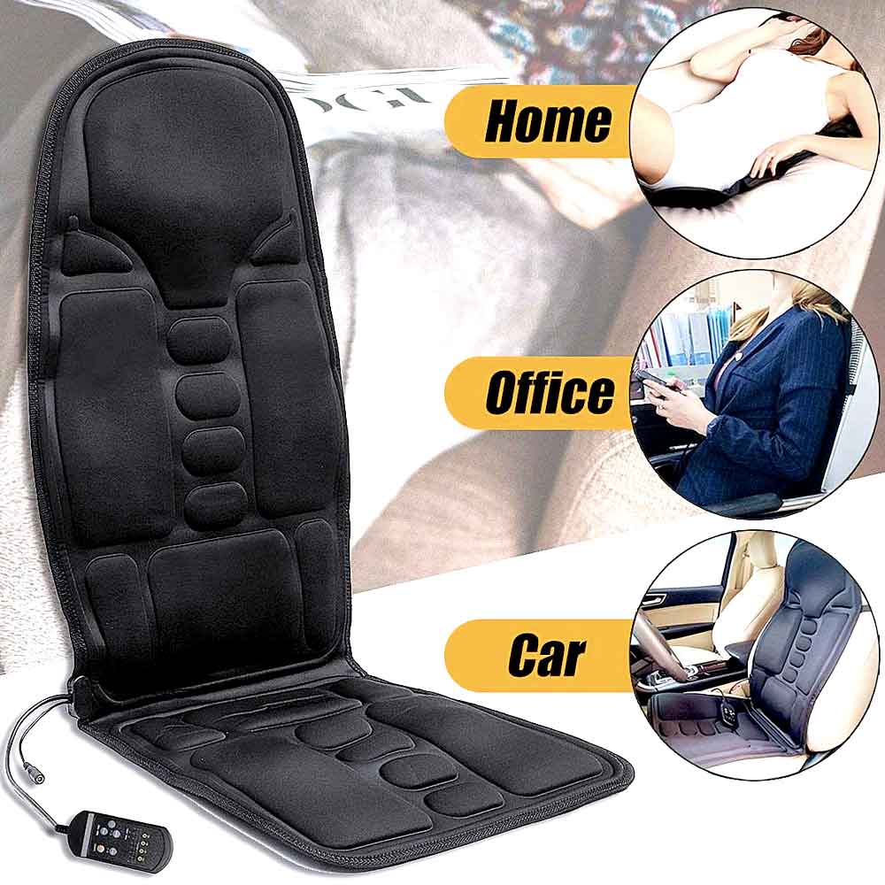 8 Modus Massage Stoel Pad Met Verwarmd Rug Nek Kussen Voor Auto & Thuis