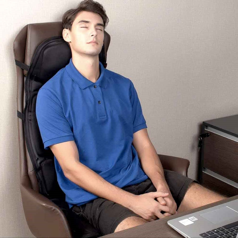 8 Modus Massage Stoel Pad Met Verwarmd Rug Nek Kussen Voor Auto & Thuis