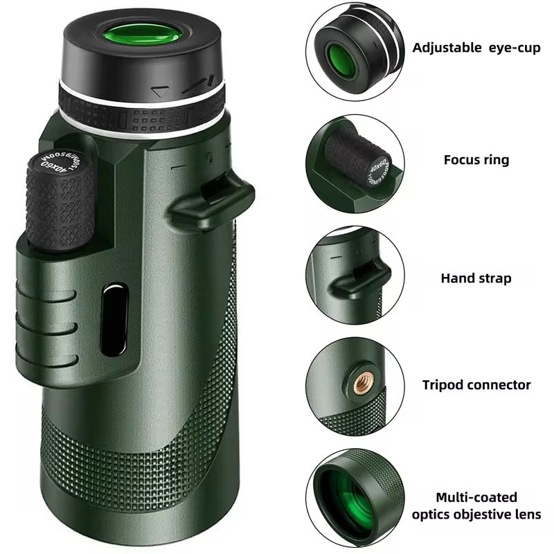 Draagbare HD Monoculair Telescoop