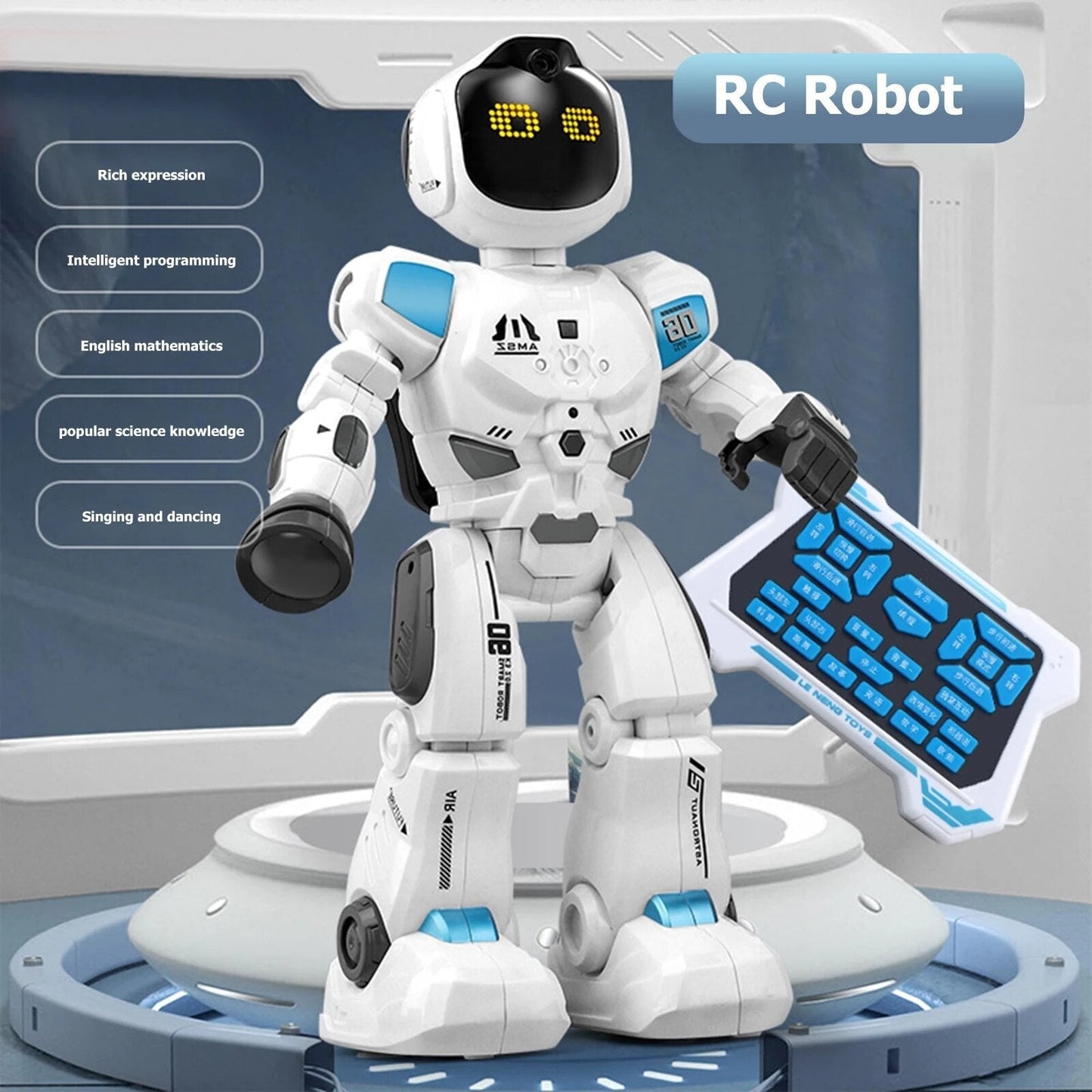Nieuwe slimme robot speelgoed met LED-licht - programmeerbaar zingend en dansend speelgoed