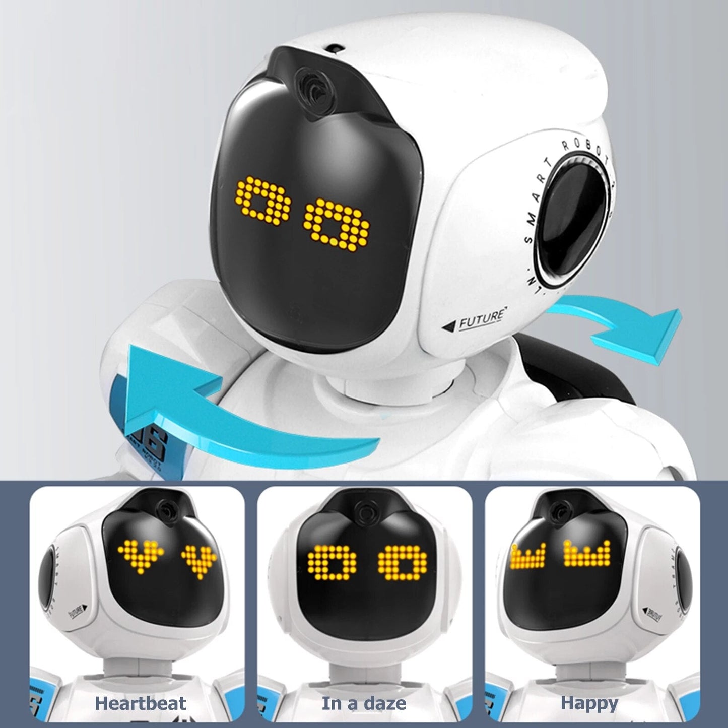 Nieuwe slimme robot speelgoed met LED-licht - programmeerbaar zingend en dansend speelgoed