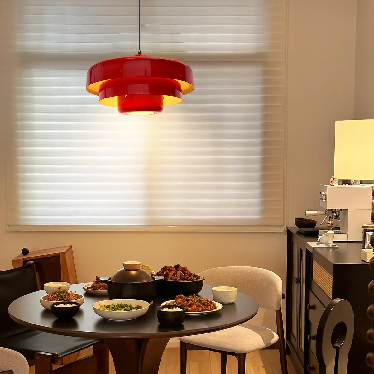 Middeleeuwse ijzeren retro enkele kop Bauhaus hanglamp