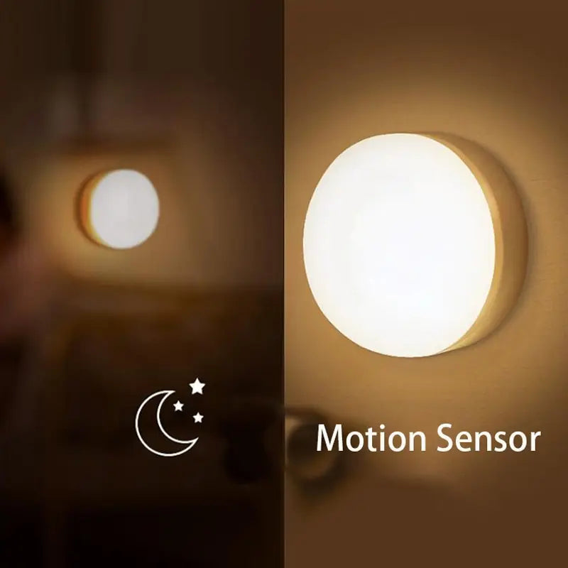 LED Slimme Menselijke Lichaamssensor Nachtlamp – Draadloos, USB Oplaadbaar, Bewegingsgeactiveerd