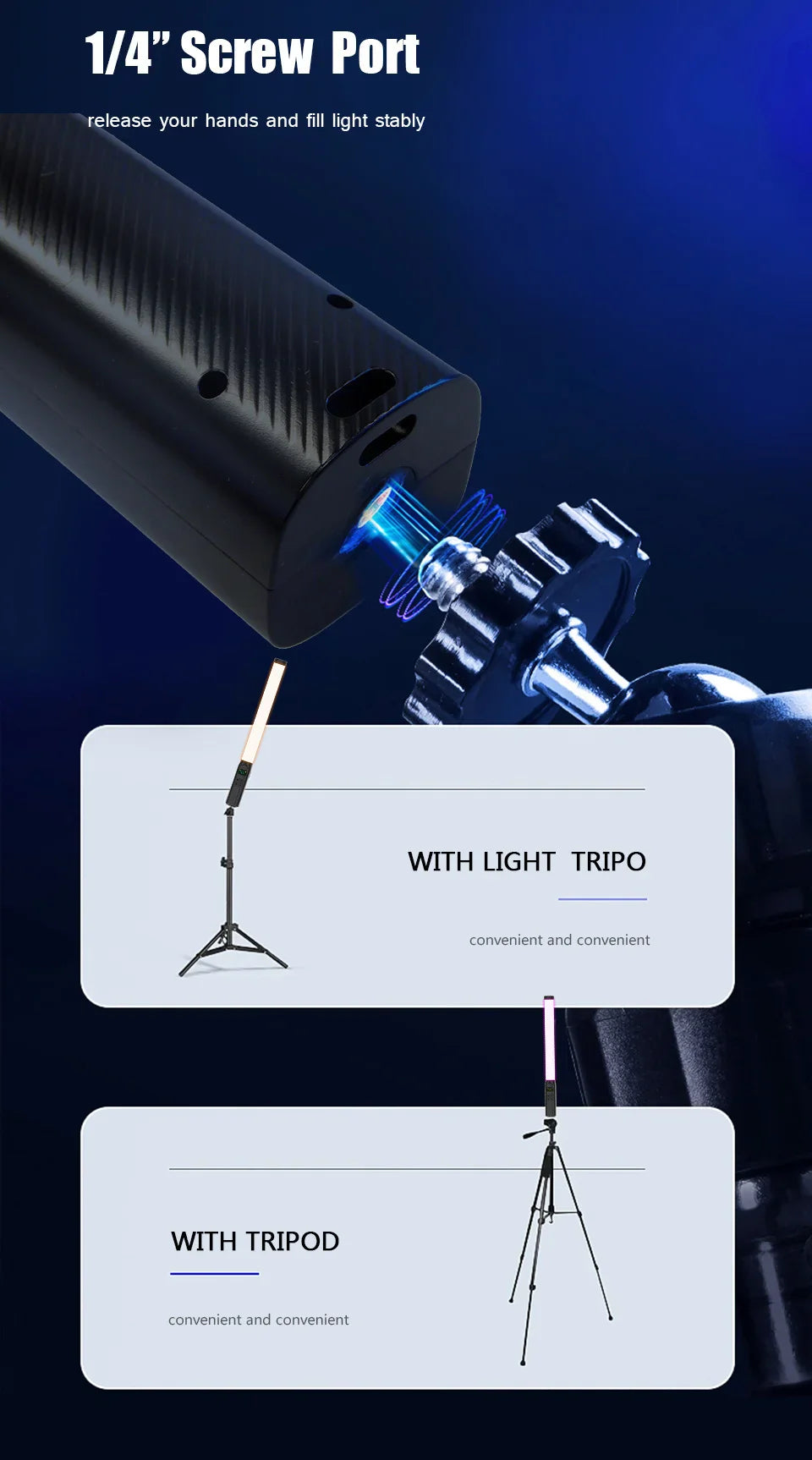 Draagbare RGB LED Lichtstaaf – 50CM Fotografie Studio Lamp