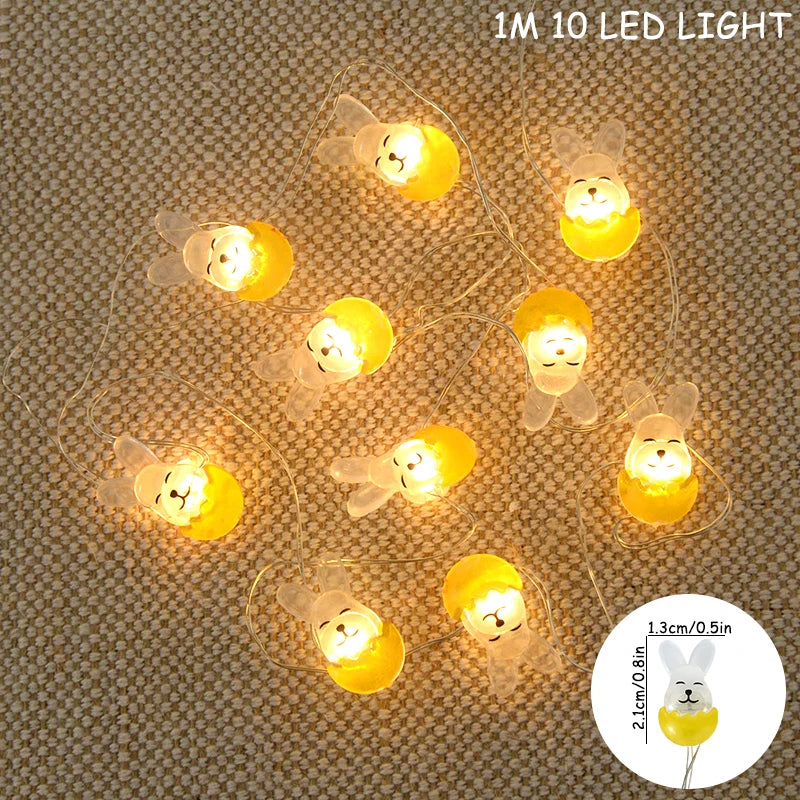 Paashaas en wortel LED-slingerverlichting