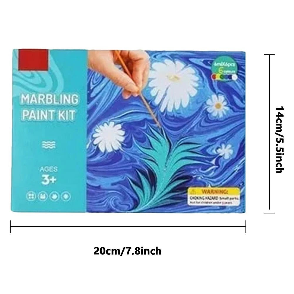 Art Water Marbling Schilderset – Maak Prachtige Kunstwerken met Gemarmerde Patronen voor Alle Leeftijden