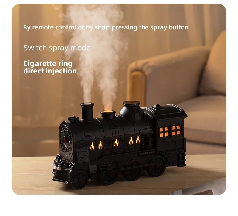 Mini treinvormige aromatherapie essentiële olie diffuser & ultrasone koele nevel luchtbevochtiger