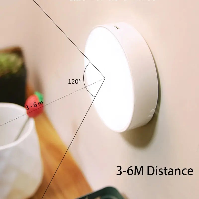 LED Slimme Menselijke Lichaamssensor Nachtlamp – Draadloos, USB Oplaadbaar, Bewegingsgeactiveerd