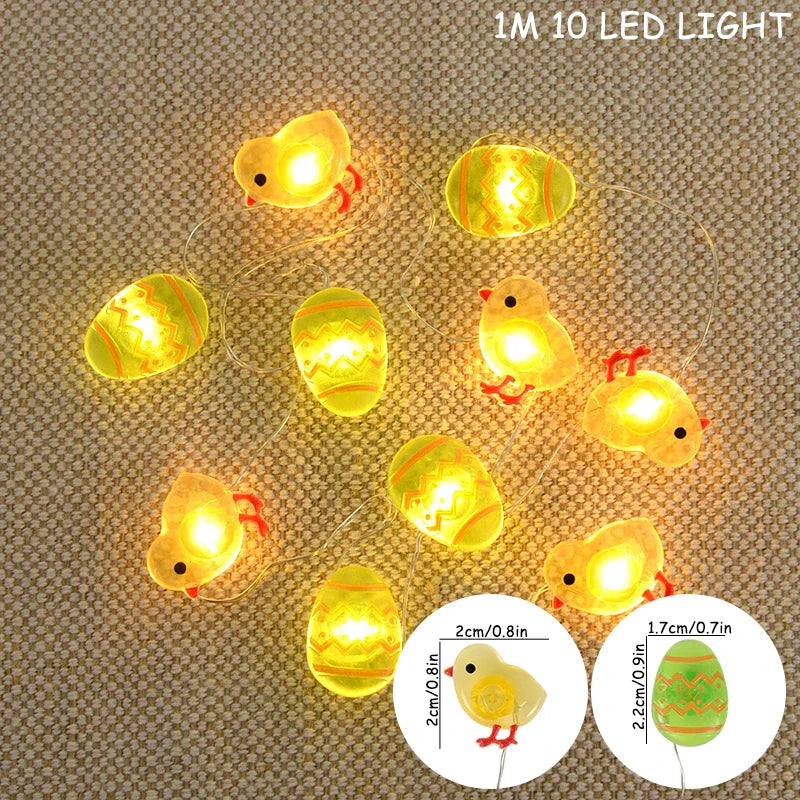 Paashaas en wortel LED-slingerverlichting