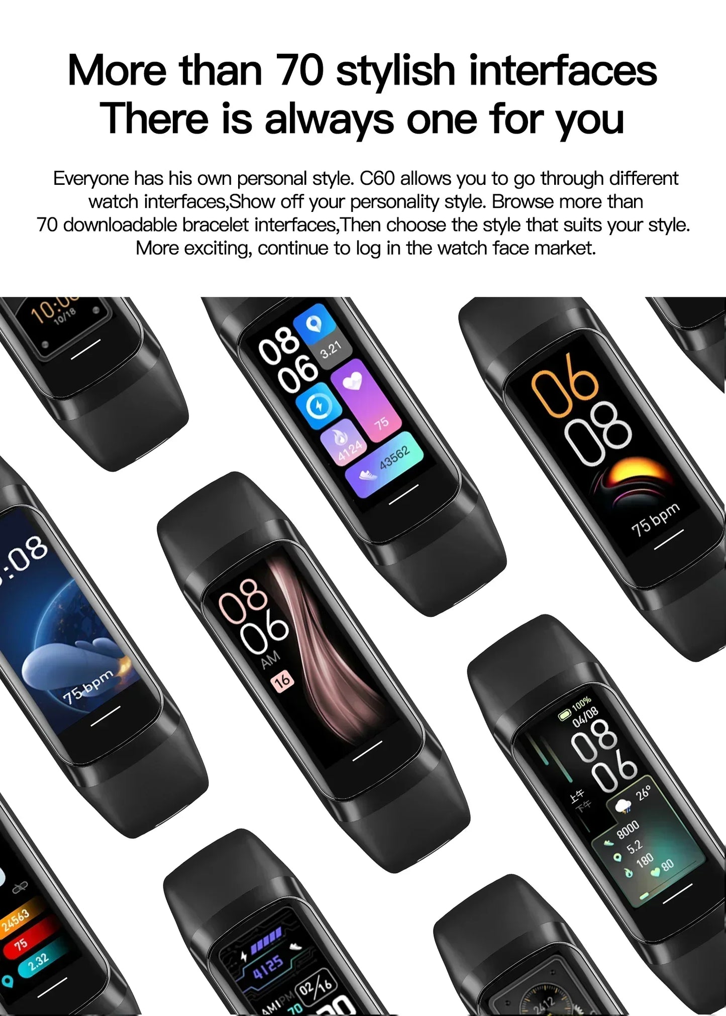 Smart Watch – Full Touch EGC Fitness Tracker