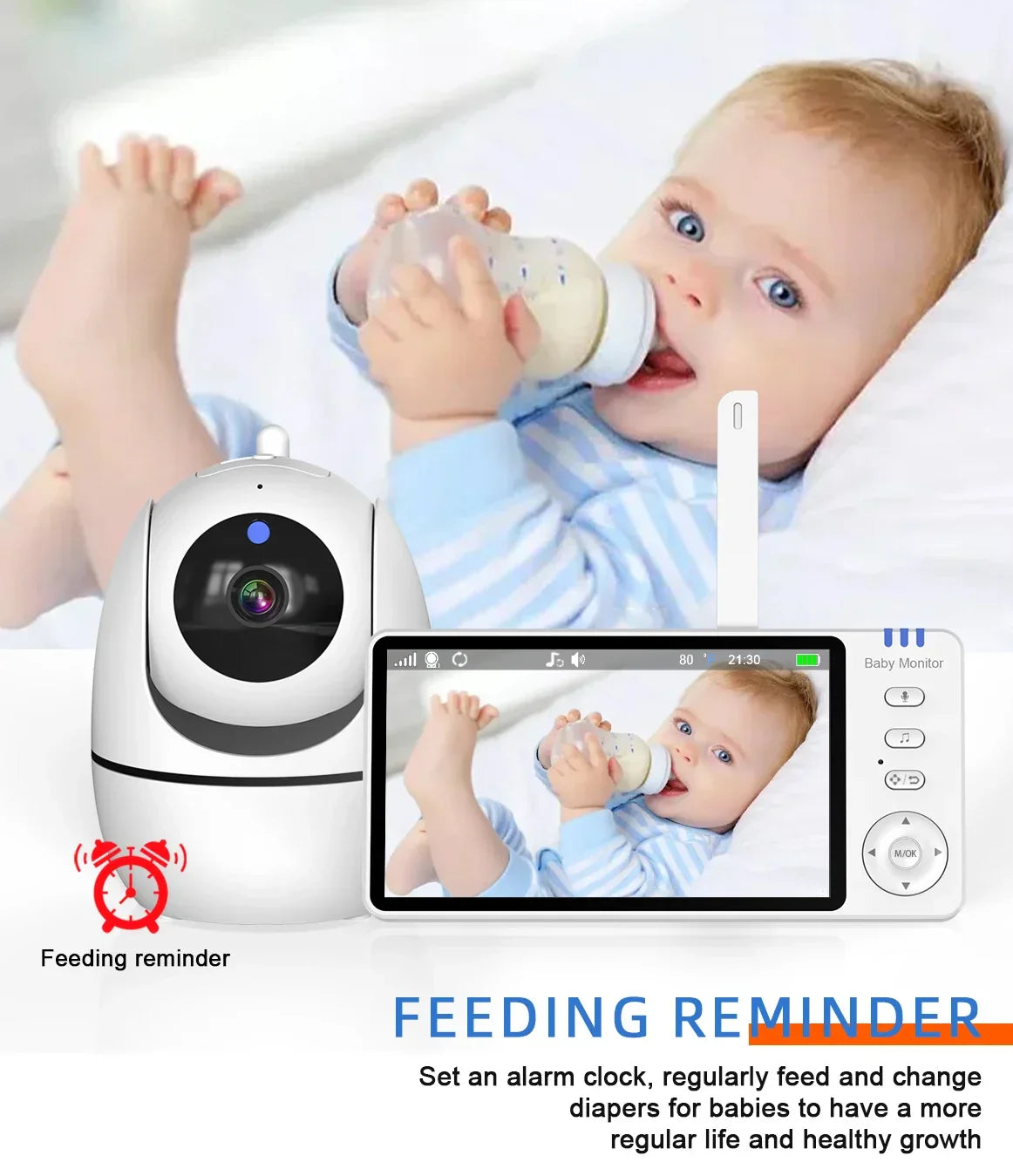 5.0-Inch Draadloze Video Baby Monitor – ABM501