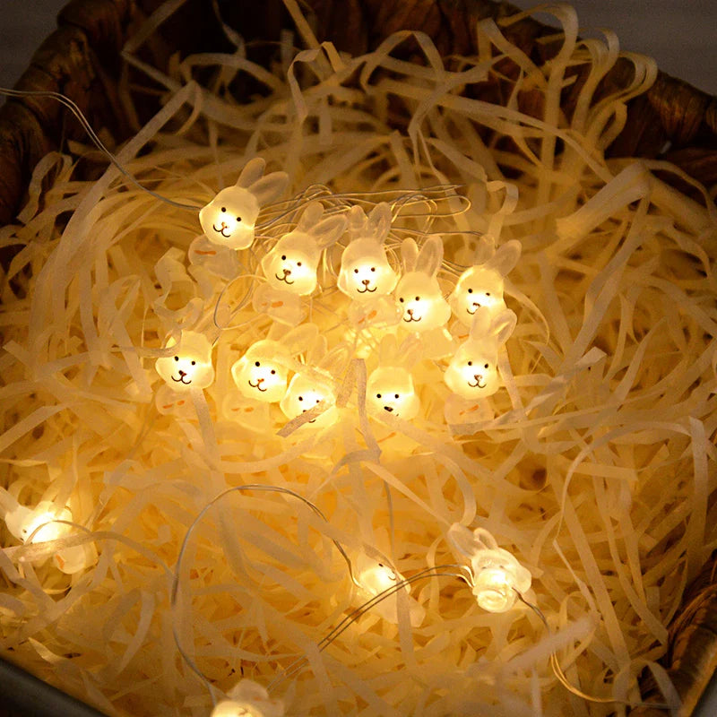 Paashaas en wortel LED-slingerverlichting