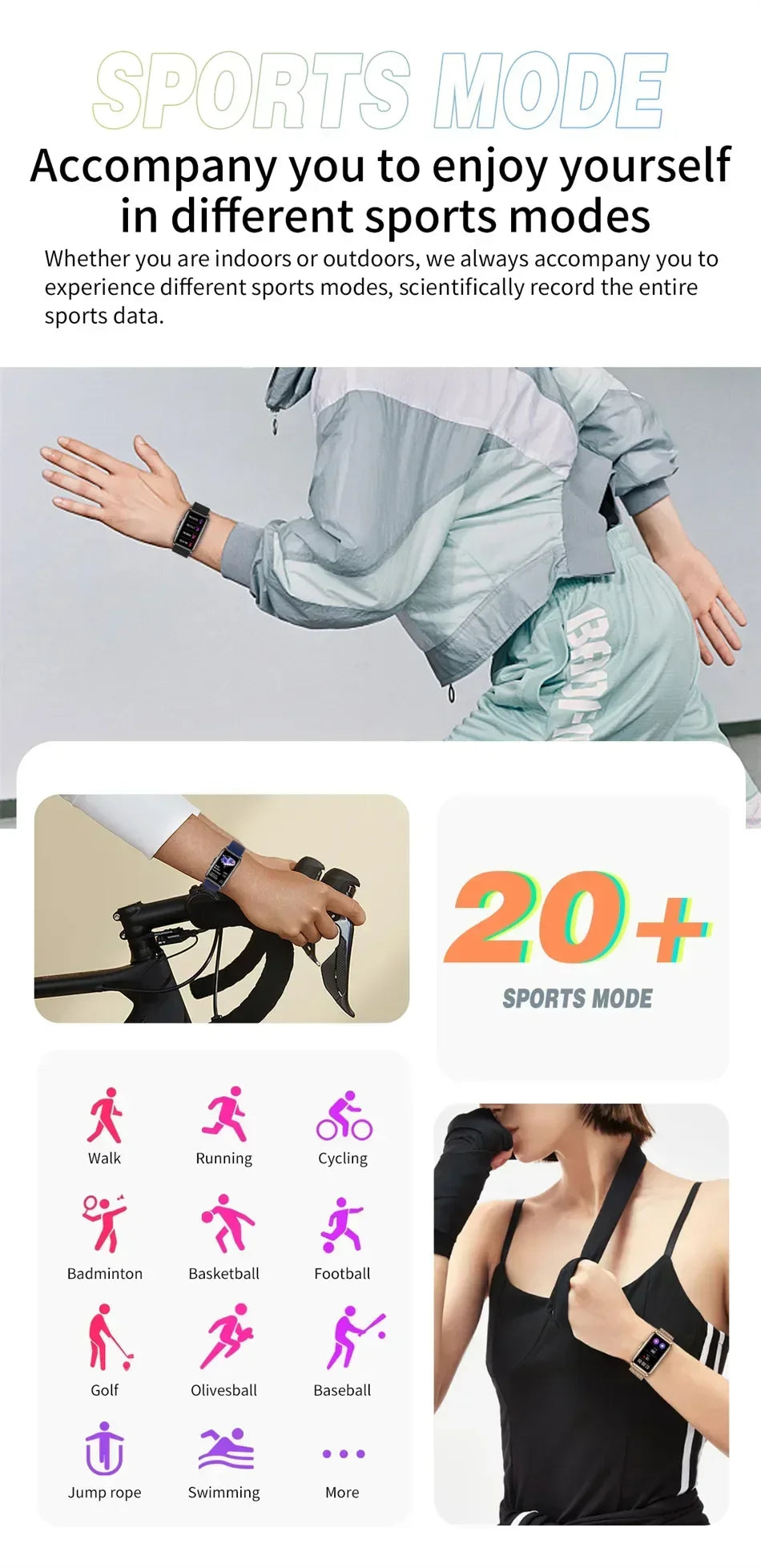 Smart Watch for Men & Women – Full Touch Fitness Tracker