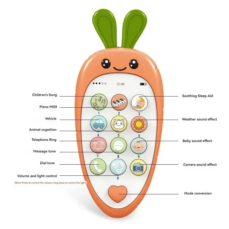 Cartoon Radijs Speelgoed Telefoon – Educatief & Interactief Leren voor Kinderen