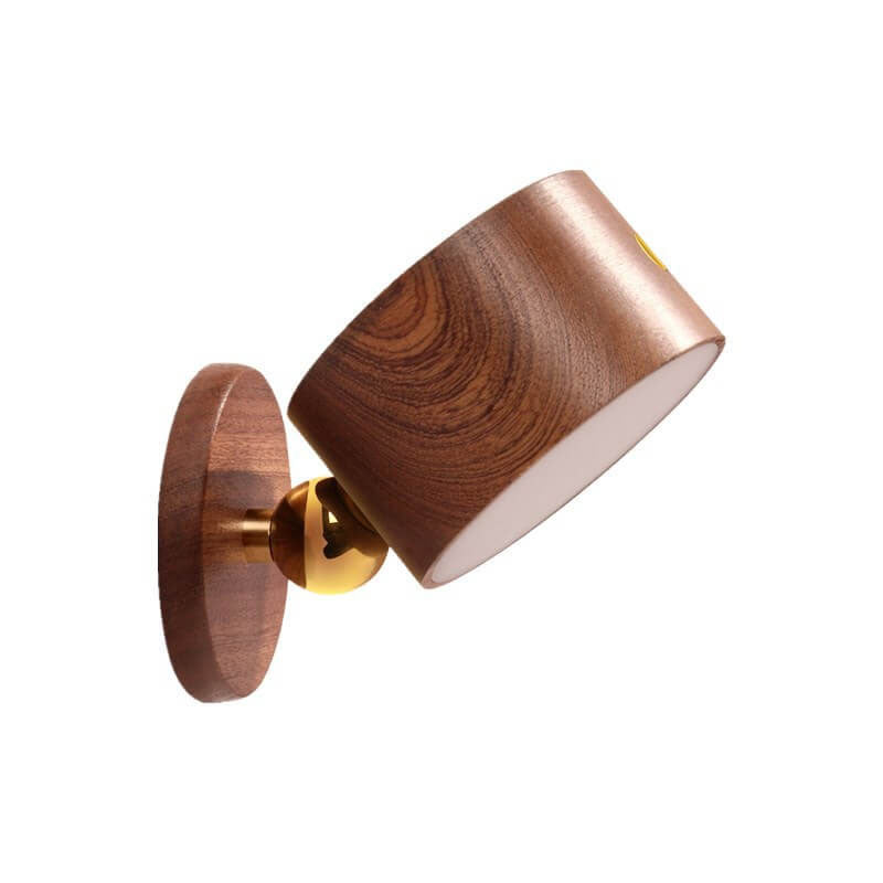 Minimalistische houten USB oplaadbare touch magnetische LED nacht wandlamp licht