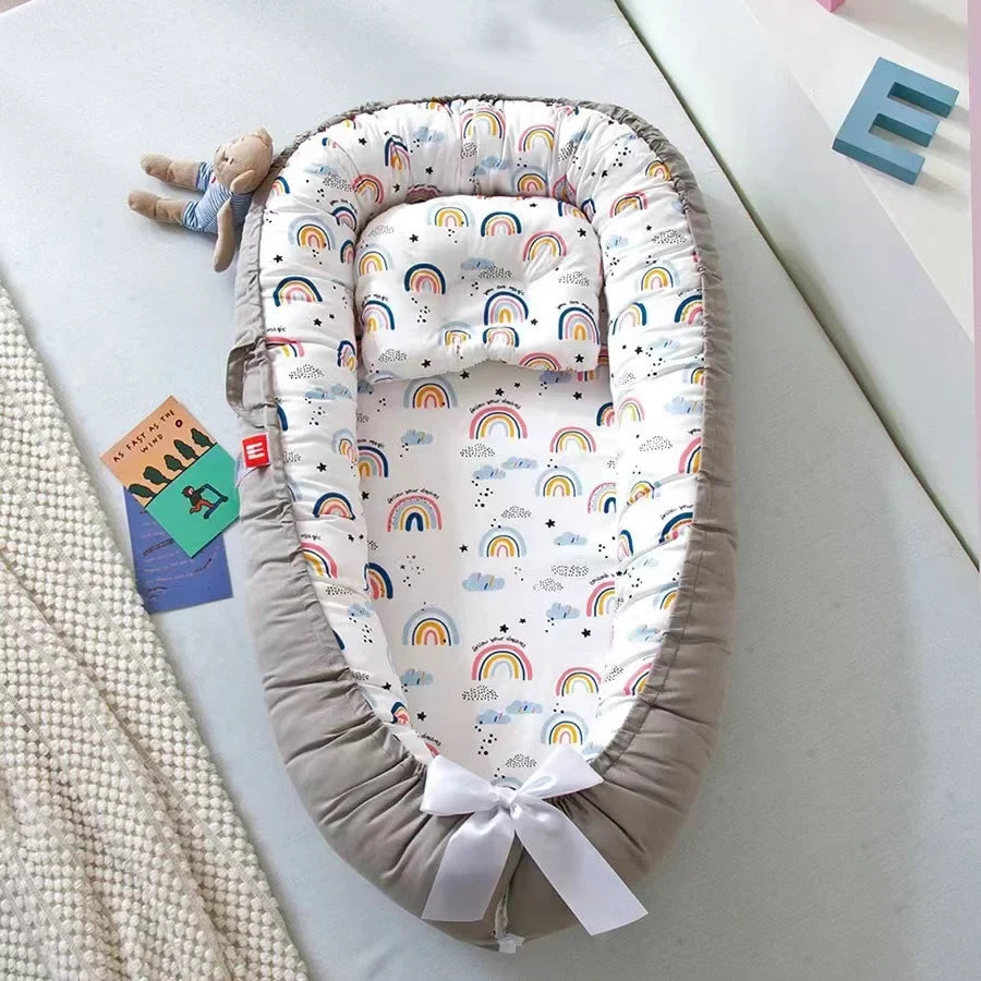 Draagbaar Baby Nestje voor Samen Slapen – Ademend & Verstelbaar