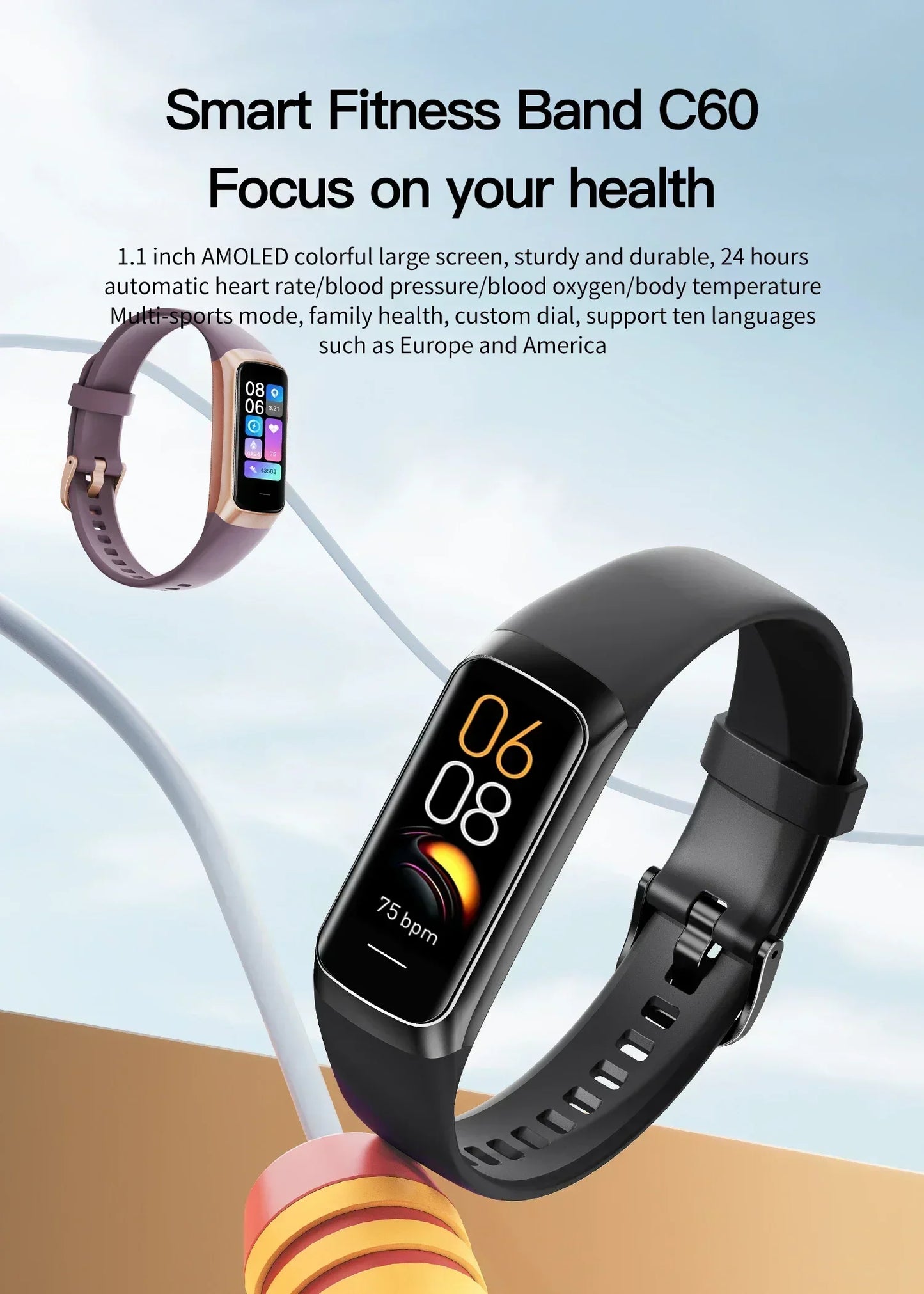Smart Watch – Full Touch EGC Fitness Tracker