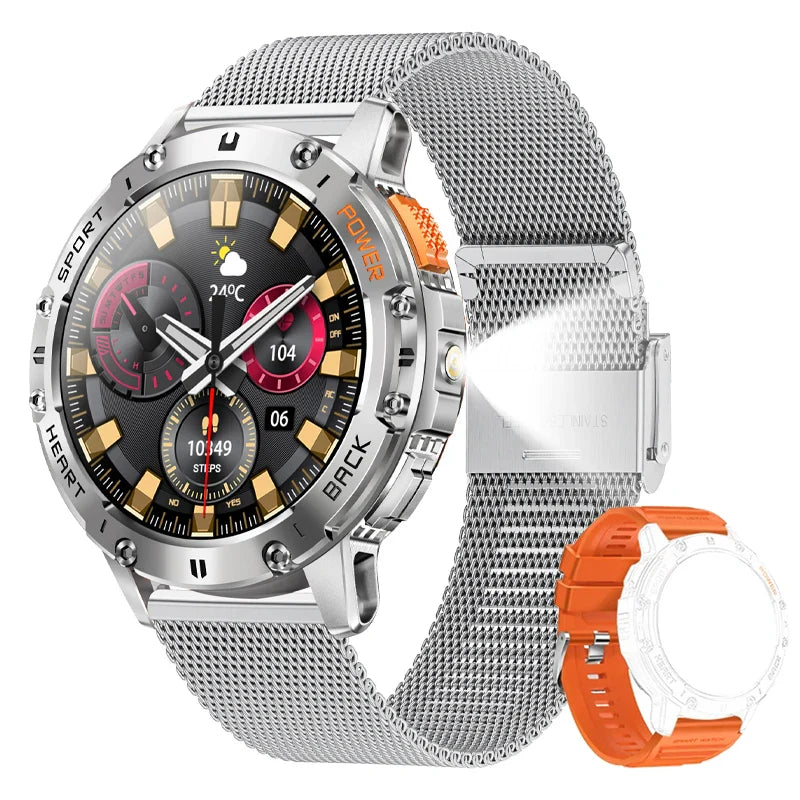 AMOLED slimme horloge – waterdichte fitness tracker met Bluetooth bellen