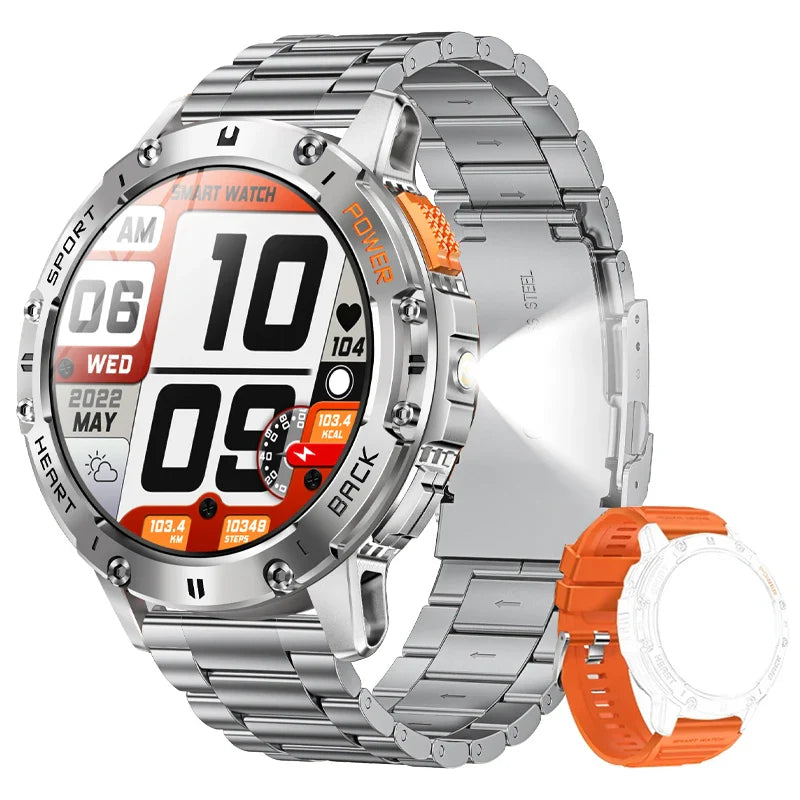 AMOLED slimme horloge – waterdichte fitness tracker met Bluetooth bellen