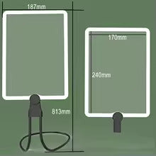 Led vergrootglas hangend om de nek handzaam bureau groot scherm lens acryl vergrootglas voor senioren lezen naaien sieraden