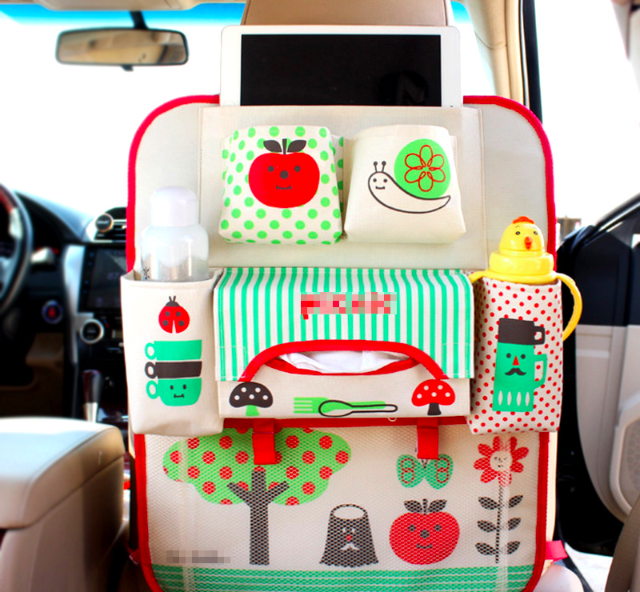 Backseat Organizer for Kids Colorful Hanging Car Storage