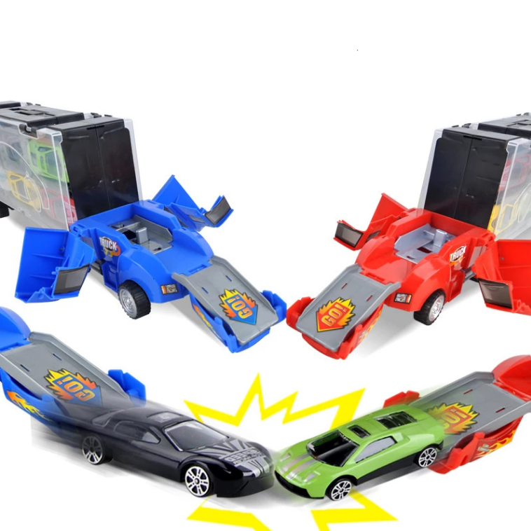 Großer Transport-LKW für Kinder Fahrzeuge Spielzeug mit Mini-Druckguss-Autos Modellspielzeug-LKW für Kinder