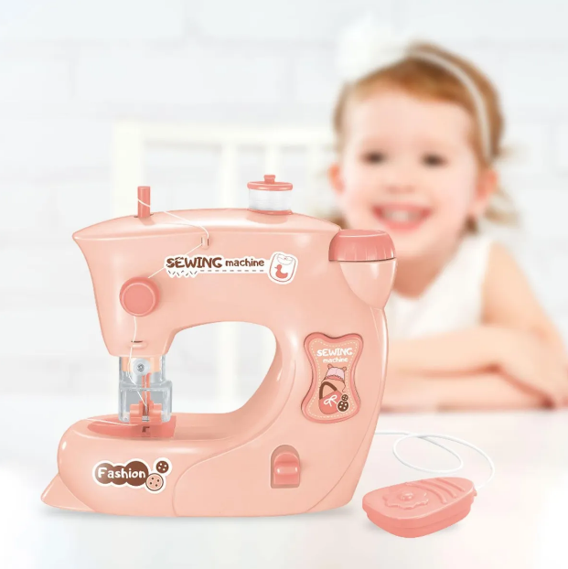 Nähmaschine für Kinder Simulation Rollenspiel Haus Spiel Tragbare Nähmaschine für Kinder