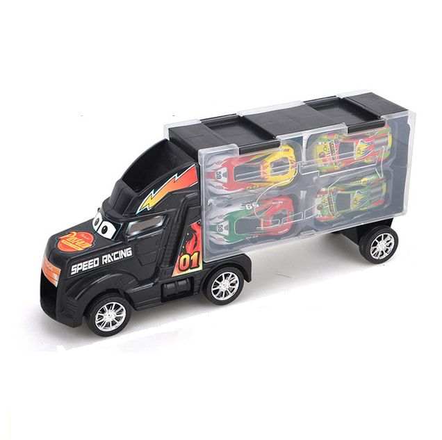 Großer Transport-LKW für Kinder Fahrzeuge Spielzeug mit Mini-Druckguss-Autos Modellspielzeug-LKW für Kinder